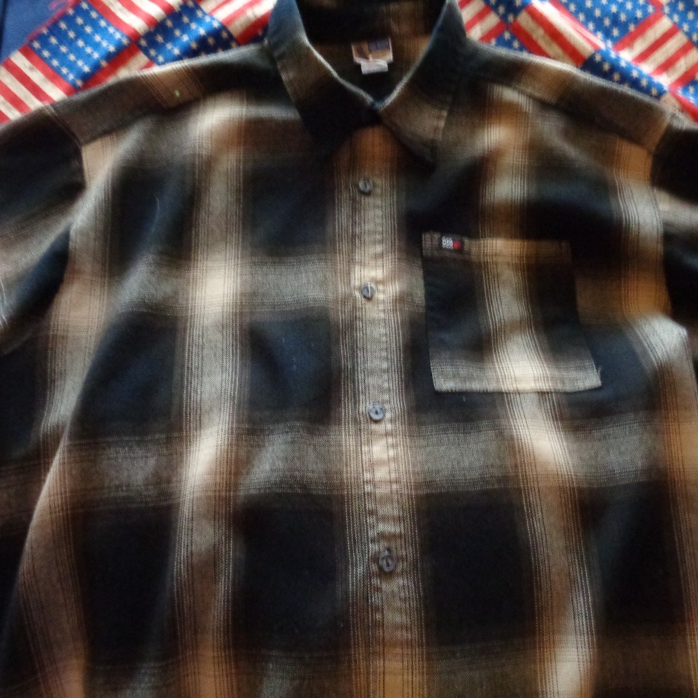 Oso Brand Plaid Shirt Light Jacket Size XXL